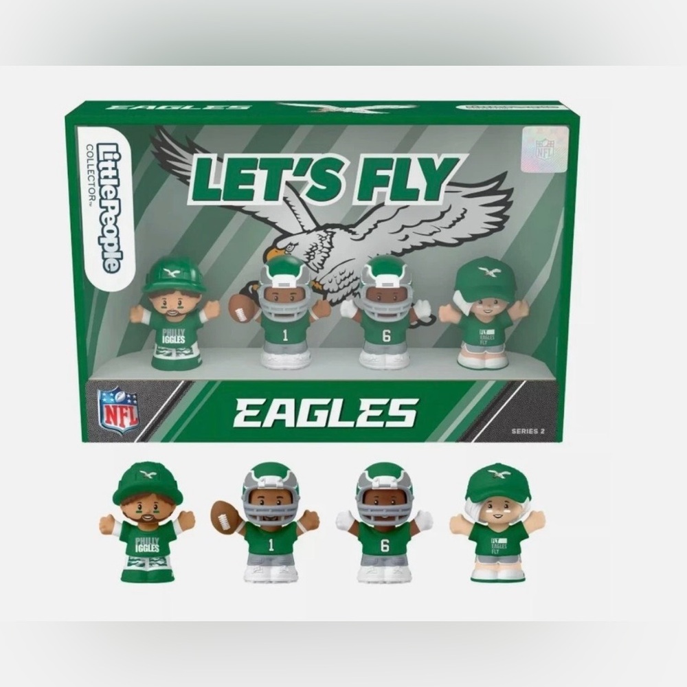 Little People Philadelphia Eagles figures - Alternate Jersey Series 2 - NIB!!